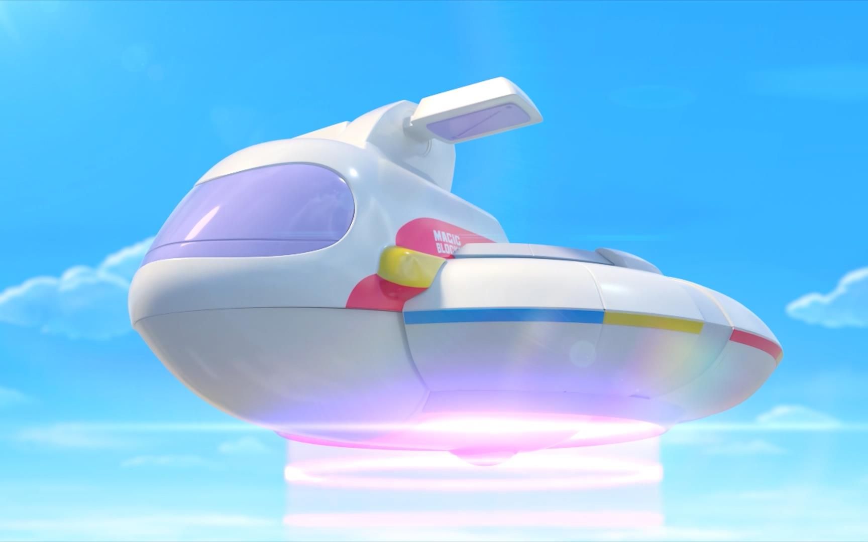 布鲁可乘坐百变运输机执行任务