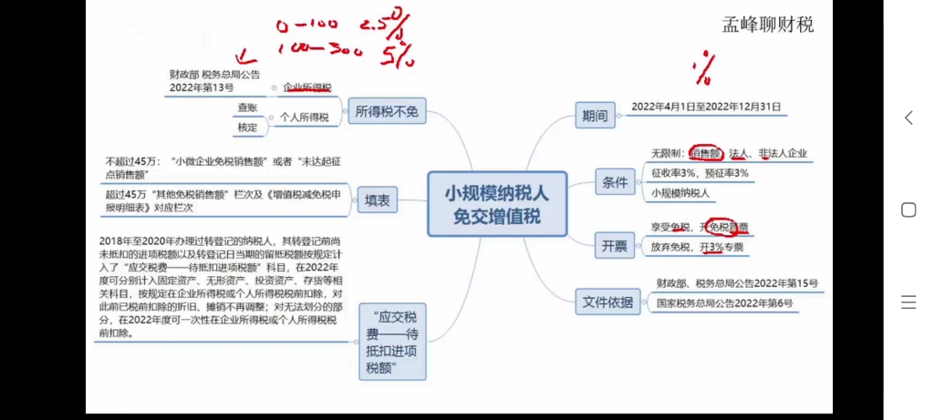 税务新政速递:小规模纳税人特定项目免征增值税——孟峰哔哩哔哩bilibili