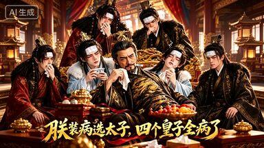 朕装病选太子四个皇子全病了(56集)AI短剧