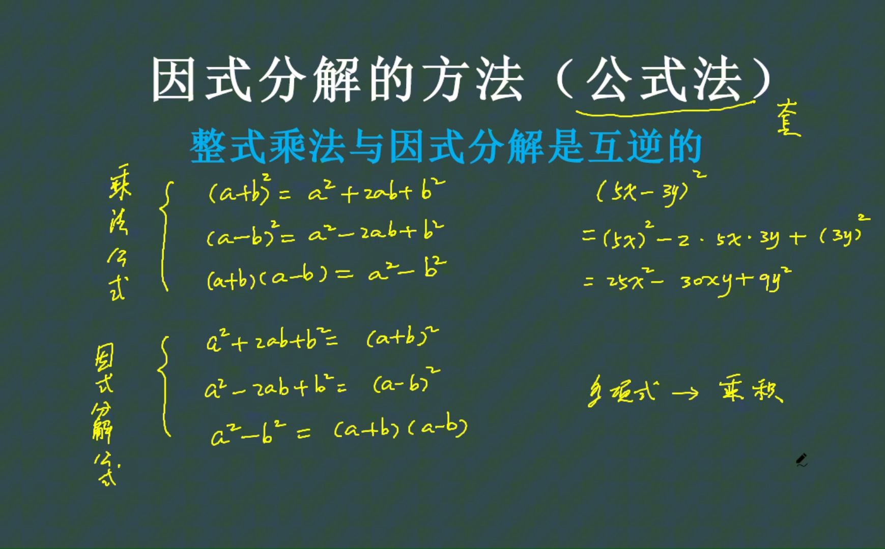 公式法进行因式分解:看起来差不多的公式,居然有天壤之别