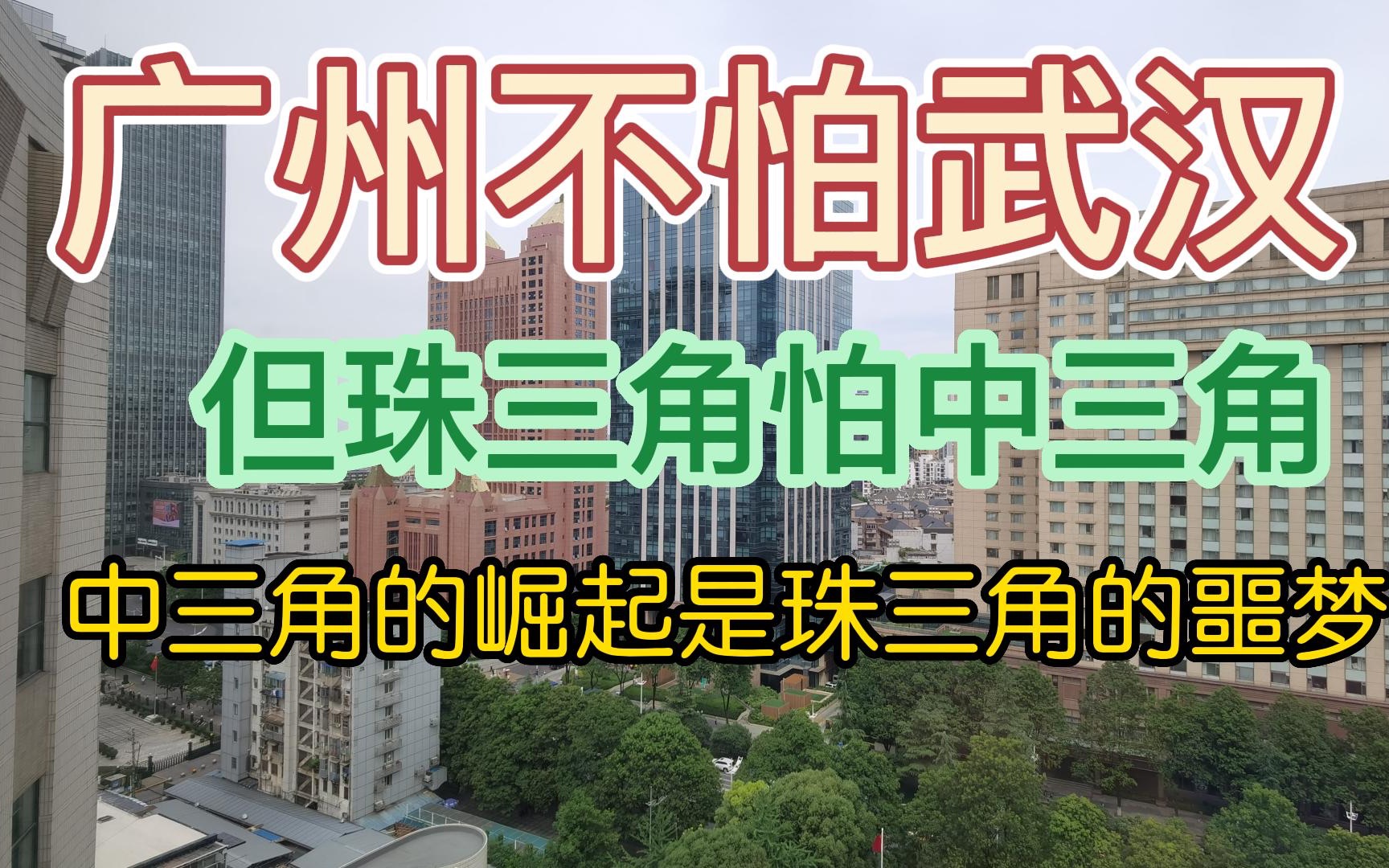 广州不怕武汉,但珠三角怕中三角,中三角的崛起是珠三角的噩梦哔哩哔哩bilibili