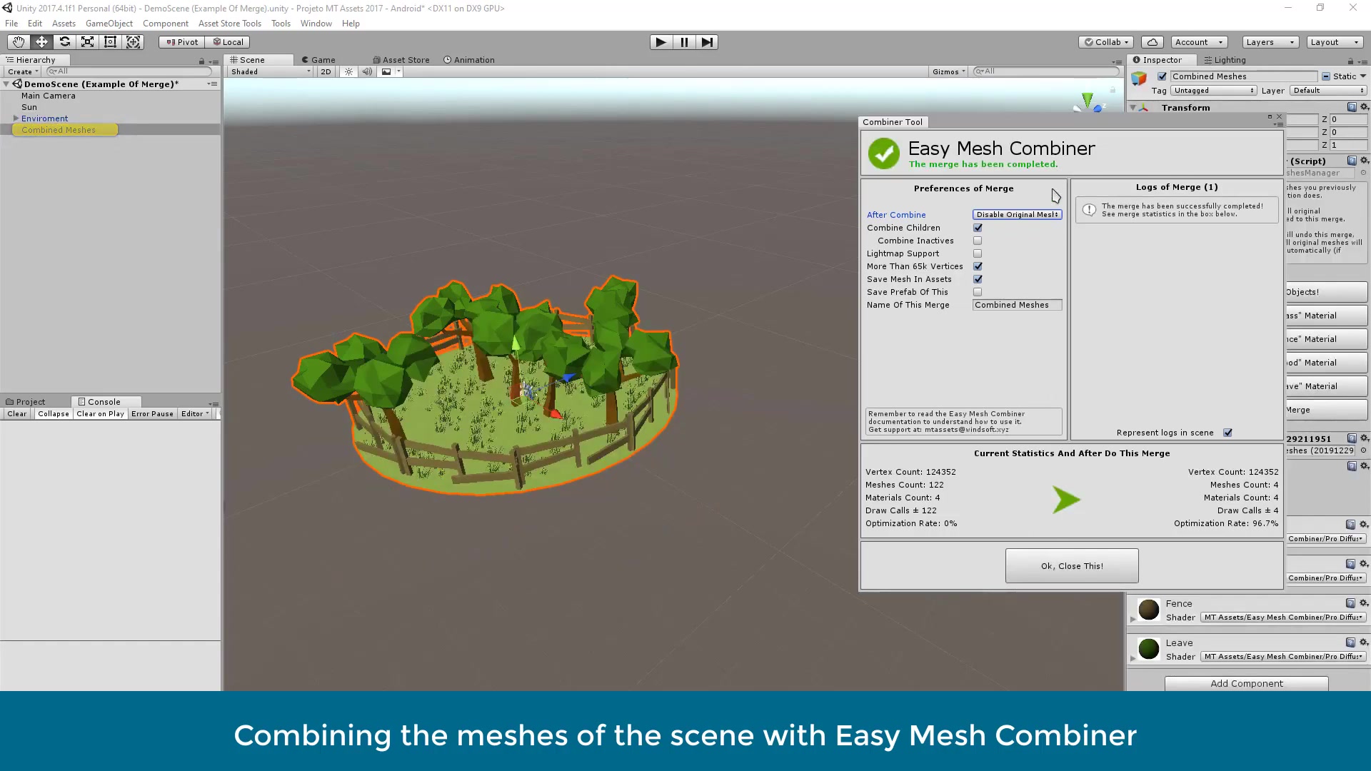 u3d网格合并~Easy Mesh Combiner MT哔哩哔哩bilibili