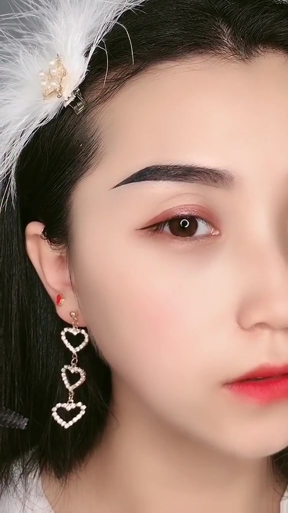 半截式眉毛画法画眉 美妆