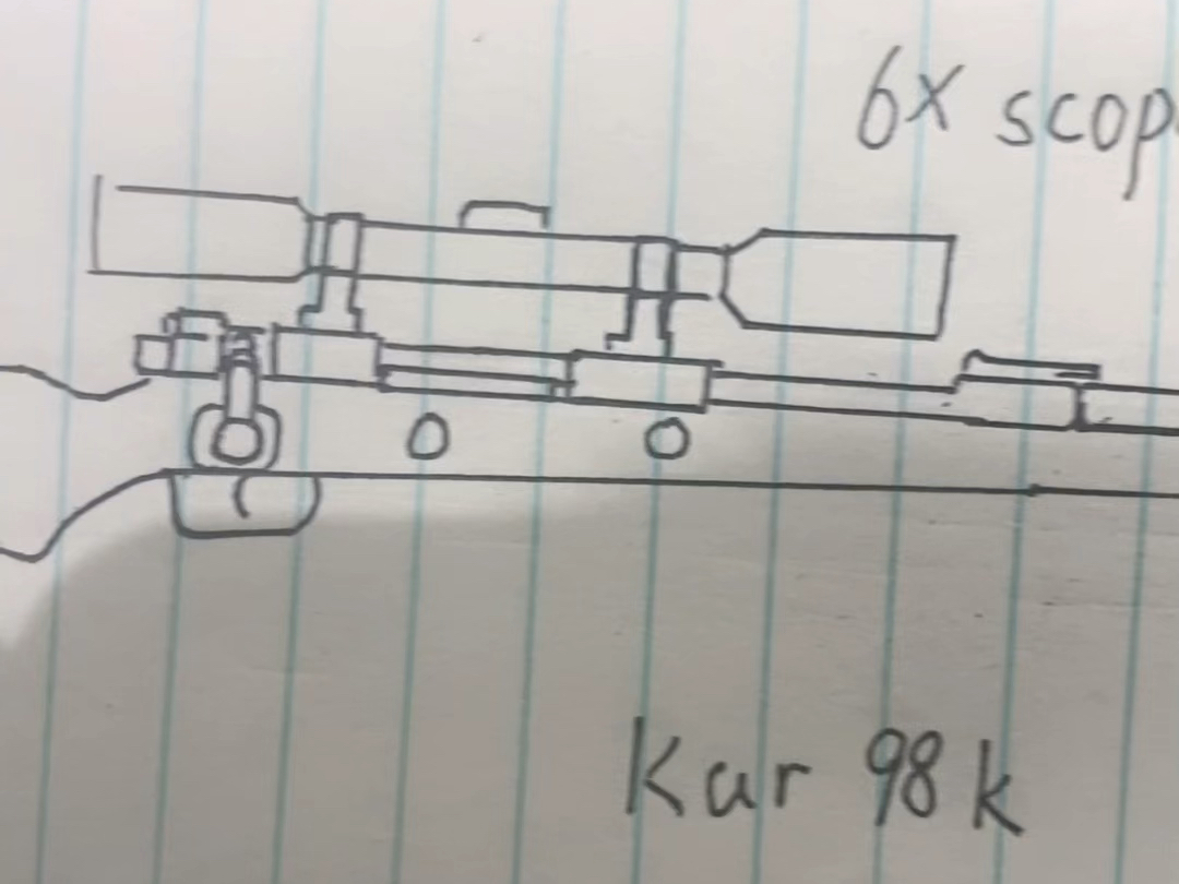 第一次画98k狙击型