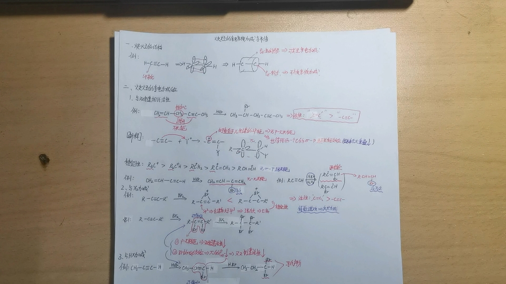 有机化学炔烃的亲电加成和亲核加成反应以及炔烃的制备哔哩哔哩bilibili