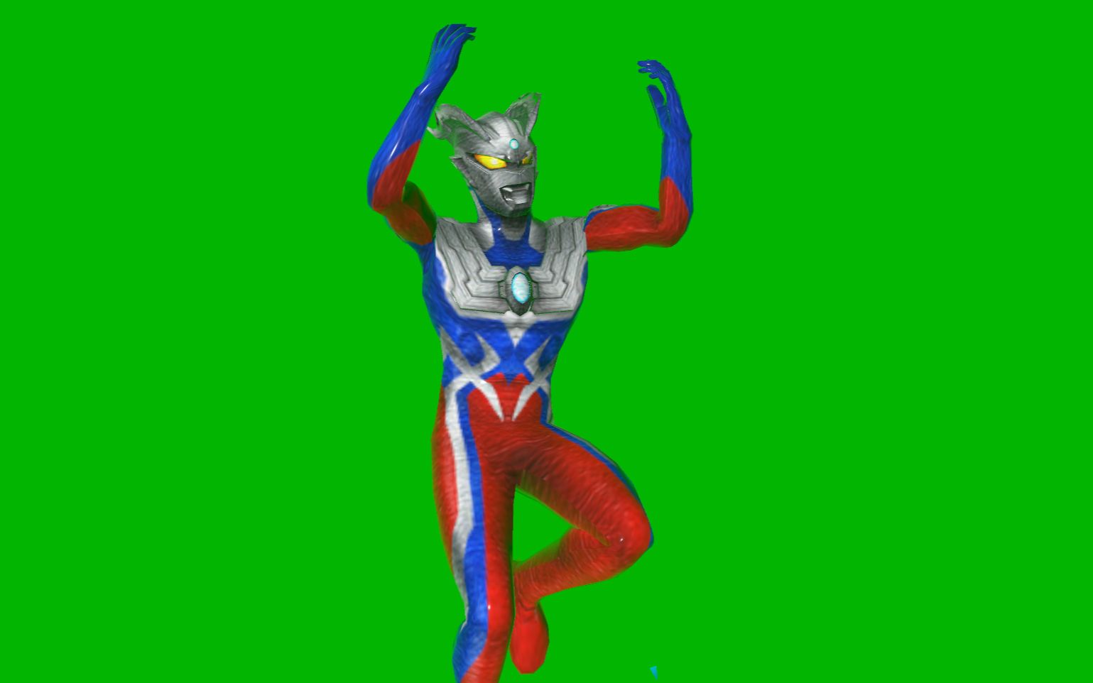 赛罗奥特曼绿幕素材