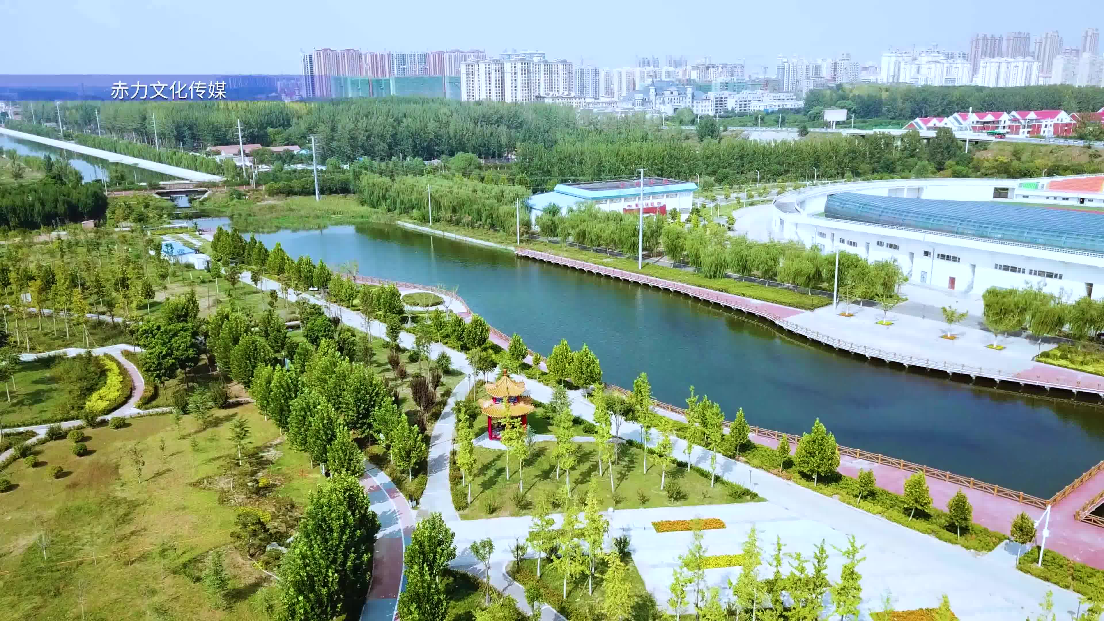 航拍河南民权奥林匹克公园_哔哩哔哩 (゜-゜)つロ 干杯~-bilibili