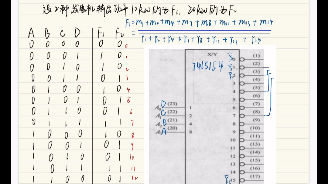 74ls154 和74ls151数据选择器的使用.