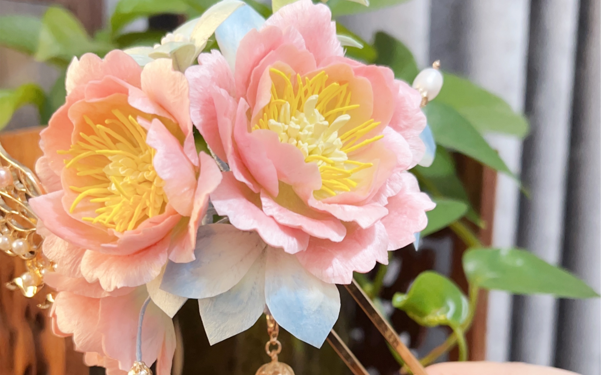 绒花牡丹,粉色牡丹,我的眼里只有你