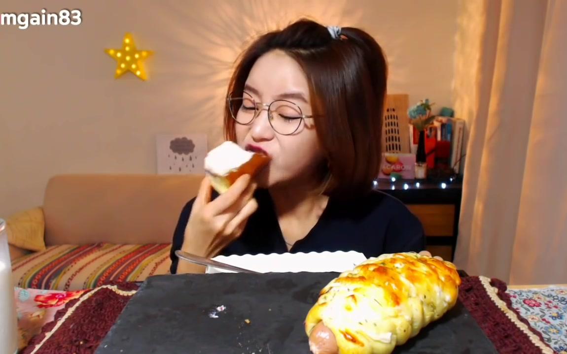 韩国吃播-多萝西-蛋糕-面包dorothy