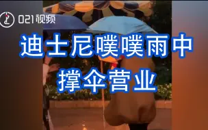 Download Video: 迪士尼噗噗雨中撑伞营业