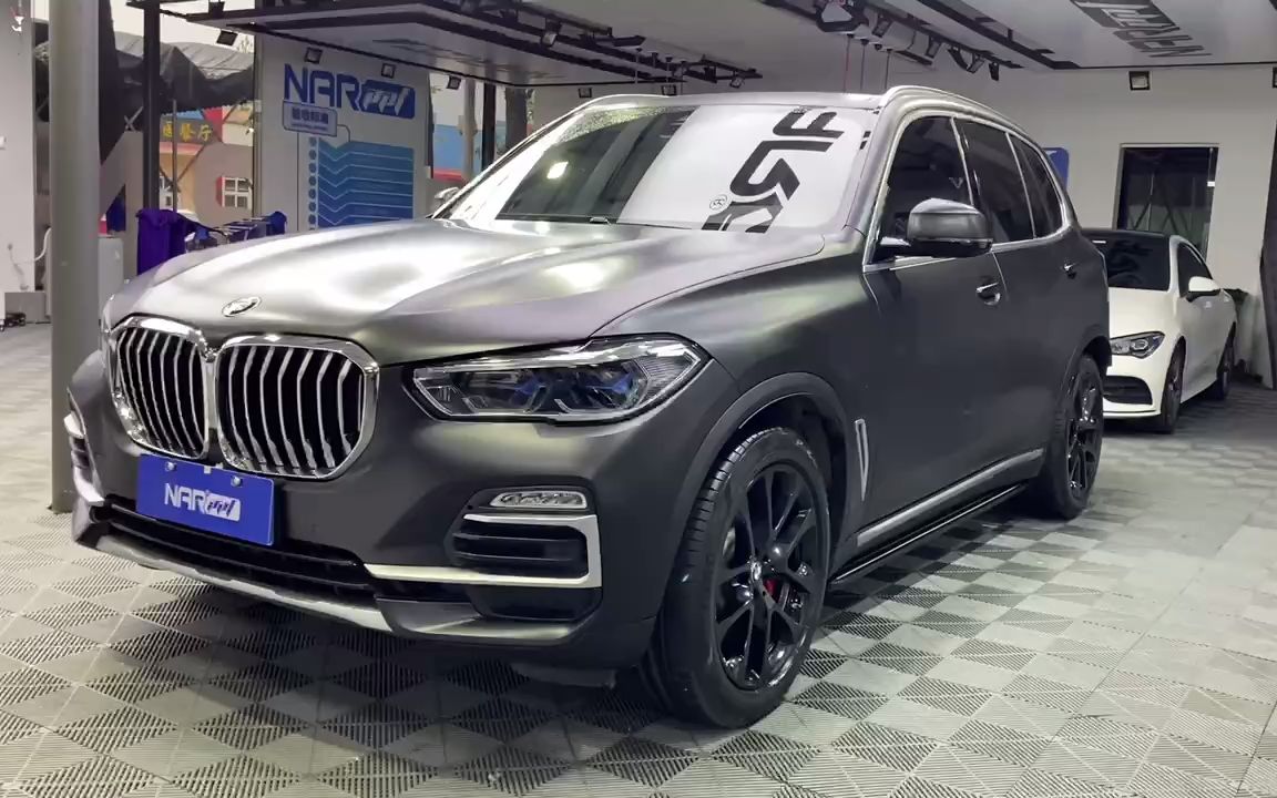 汽车改色膜-宝马x5贴纳尔ppf哑光车衣_哔哩哔哩_bilibili