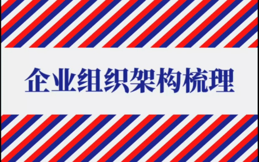 如何分析企业的组织架构?#企业分析 #市场营销 #管理思维哔哩哔哩bilibili