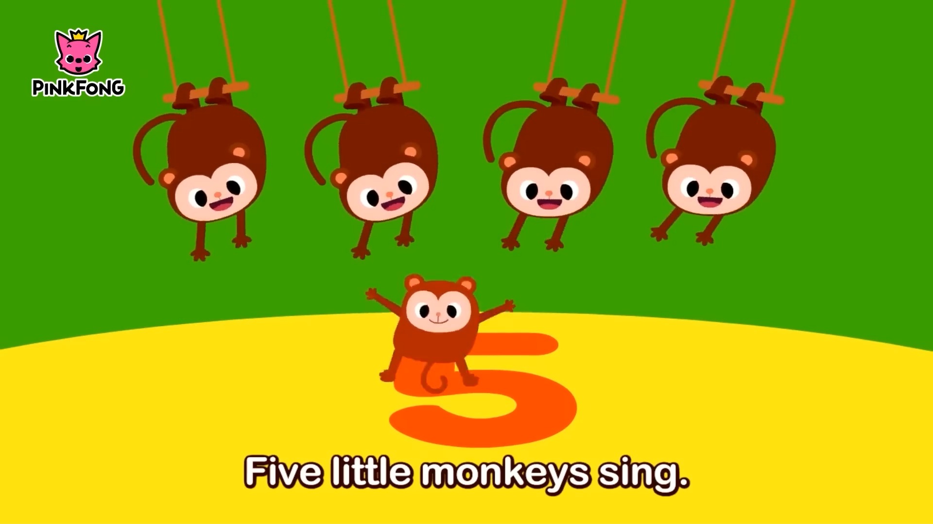 counting 1 to 5 pinkfong英语启蒙歌曲 童谣 英文启蒙儿歌 动画片