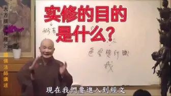 下载视频: 体佛法师:实修的目的是什么？