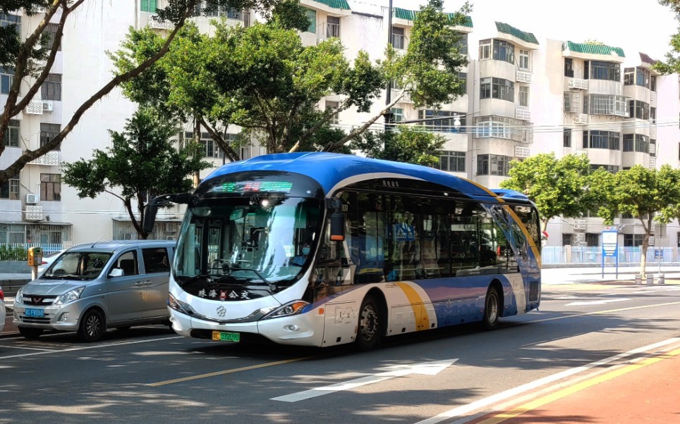 线路已调整珠海公交14路pov长隆至海虹总站全程前方展望