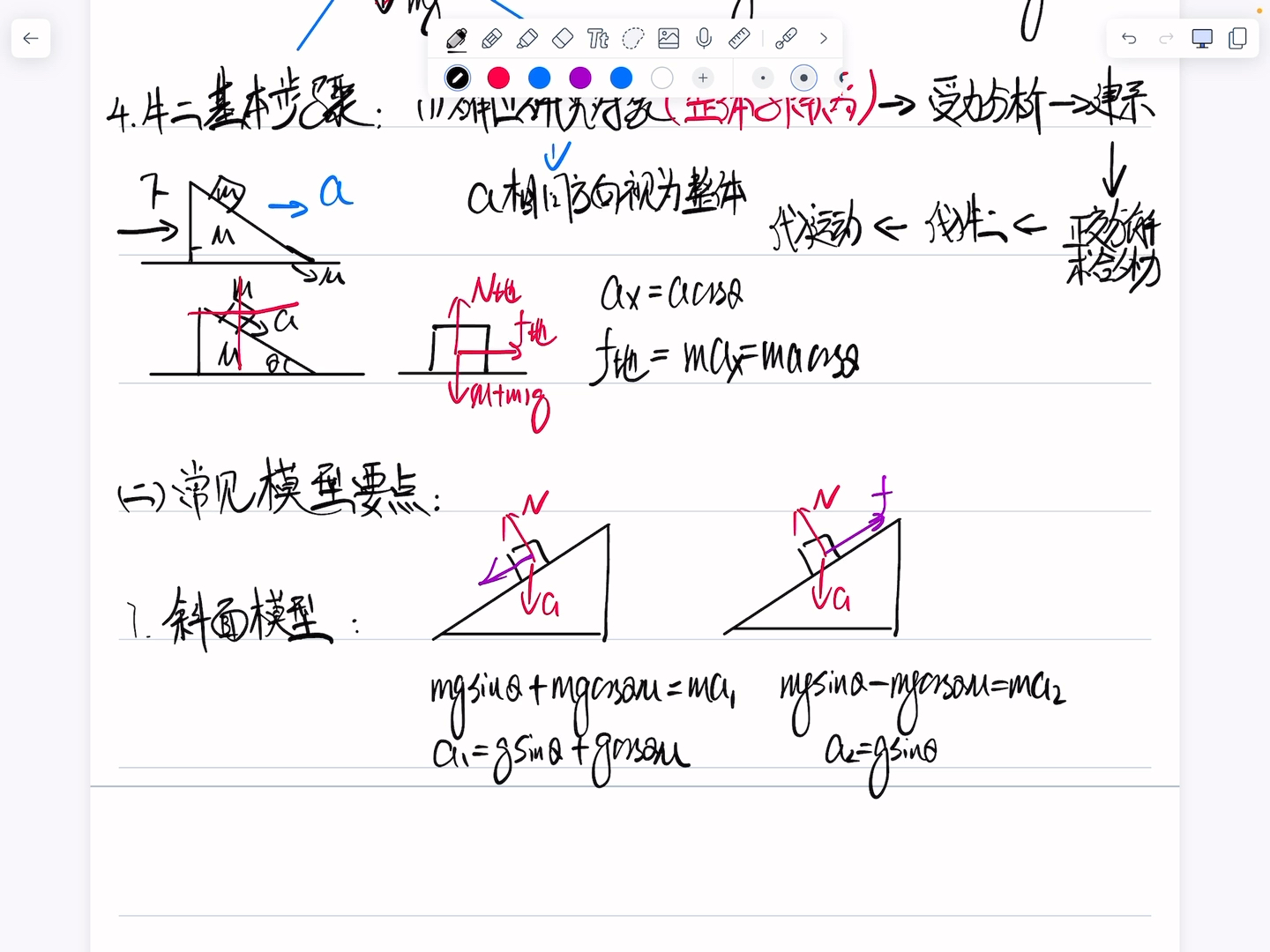 高考一轮复习 牛顿第二定律