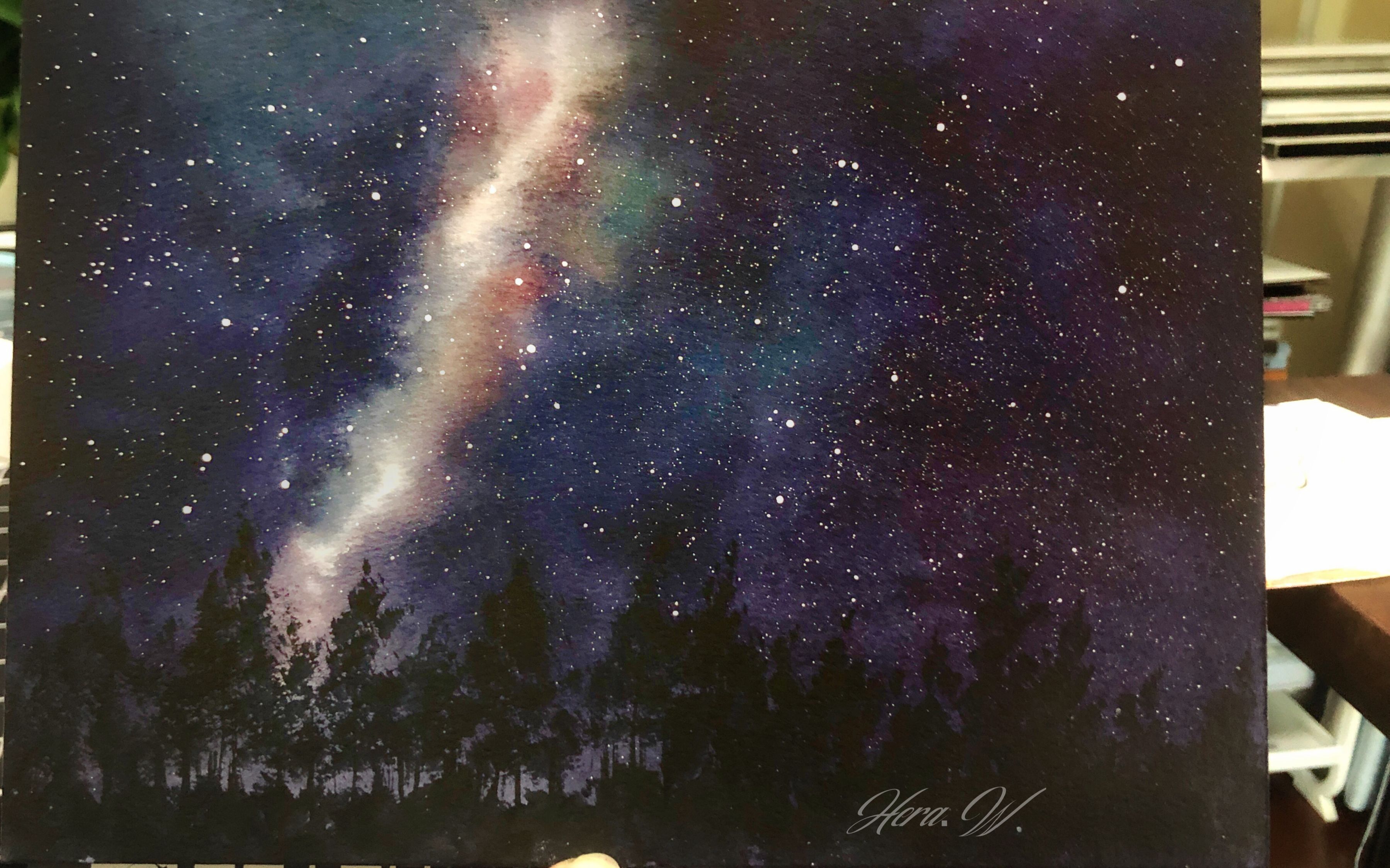 【水彩日记】璀璨星河
