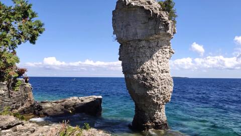 Vlog 小飞机带你看看加拿大自然奇观 花瓶岛 Flowerpot Island 哔哩哔哩 Bilibili