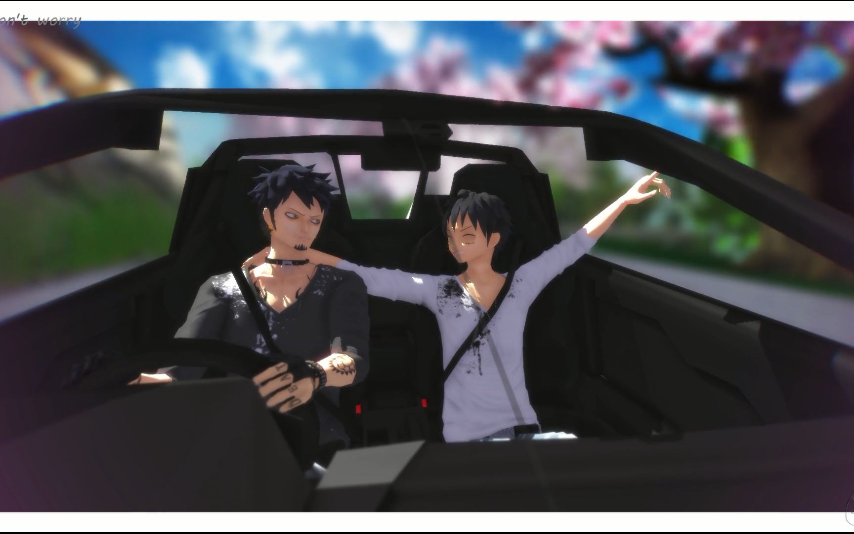 【海贼王MMD】罗&路飞 [don't worry]哔哩哔哩bilibili