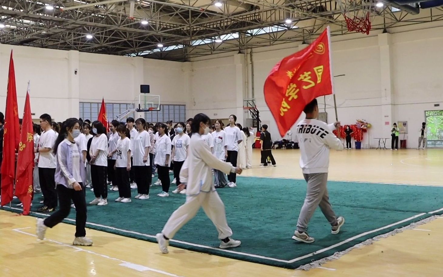 【校武术比赛】2022年福建农林大学武术比赛入场式哔哩哔哩bilibili