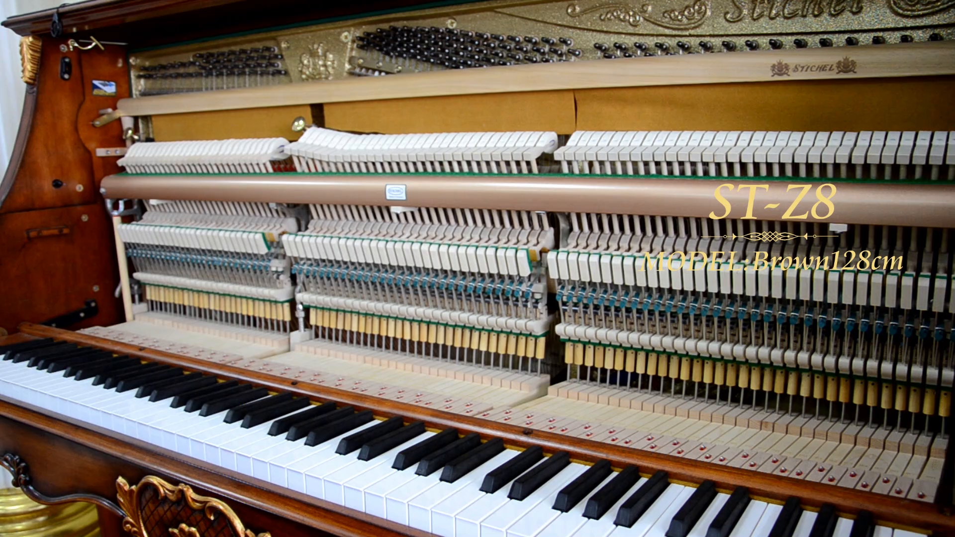 德国stichel诗帝堡钢琴 st-z8翻盖式激情演绎古典乐曲_哔哩哔哩_bili