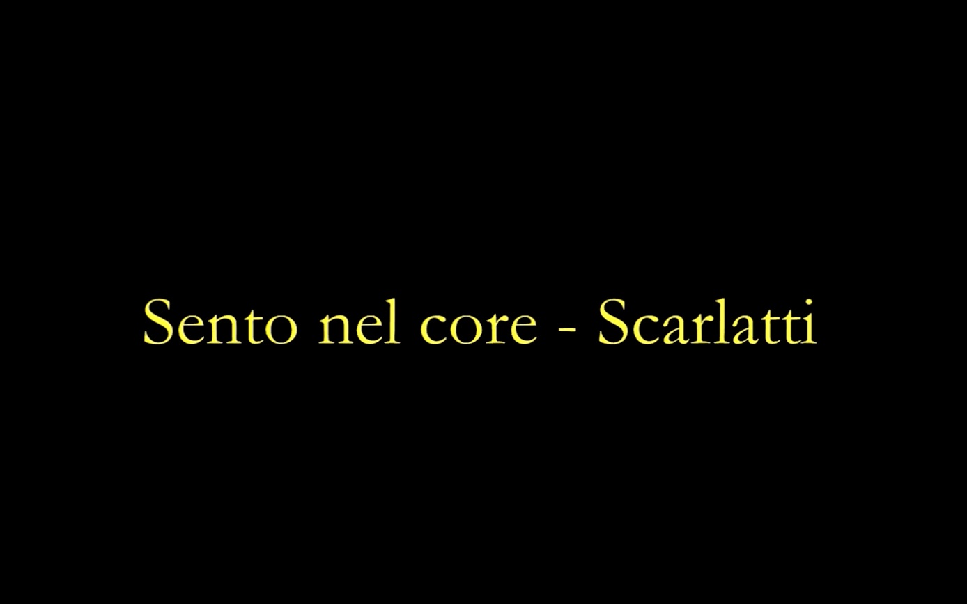 [图]Sento nel core 在我的心里- 钢琴