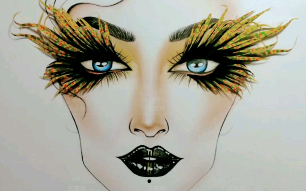 纸上彩妆——创意妆面饰制作