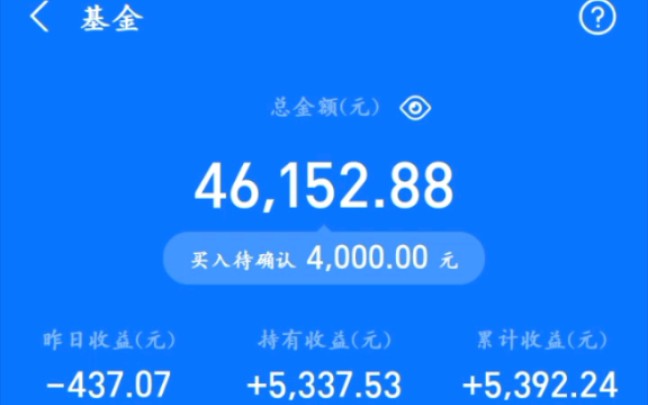 今日支付宝基金收益445元哔哩哔哩bilibili