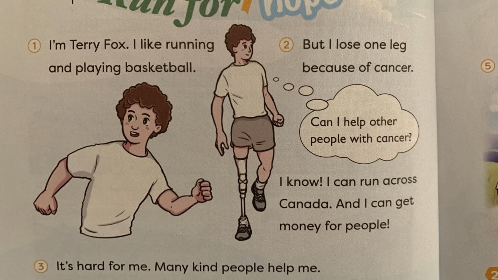 【小学四年级英语·上册】run for hope