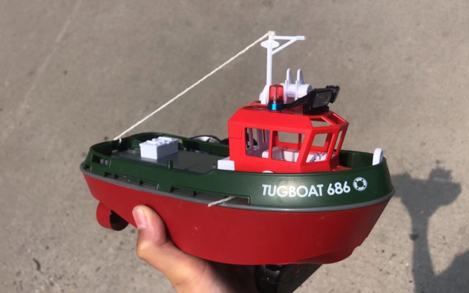 一起来玩船啊—迷你遥控拖船-fpv