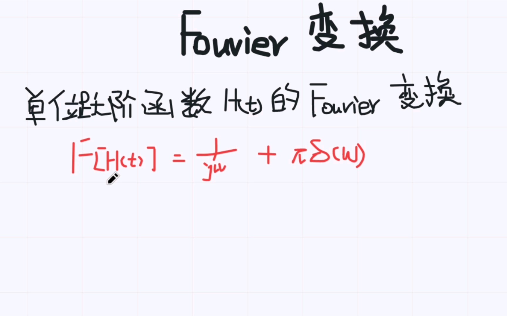 傅里叶变换(16)单位跃阶函数的Fourier 变换哔哩哔哩bilibili