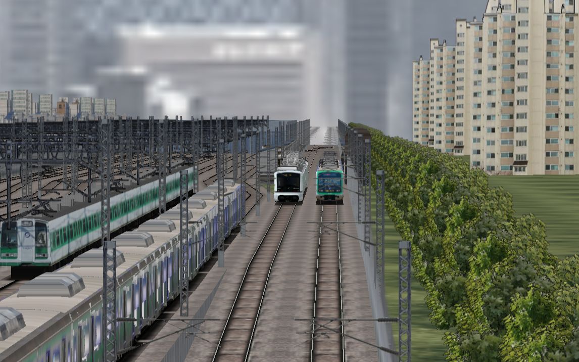 【openbve/pov】首尔地铁2号线圣水支线(圣水~新设洞)前方展望