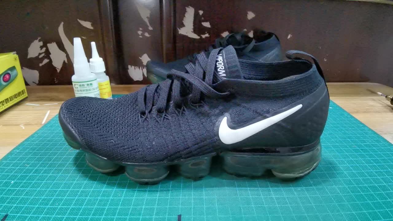 耐克VaporMax开胶修复 Nike Air Vapormax脱胶 气垫鞋修补 鞋胶水粘合 绿豹树脂胶修鞋须看哔哩哔哩bilibili