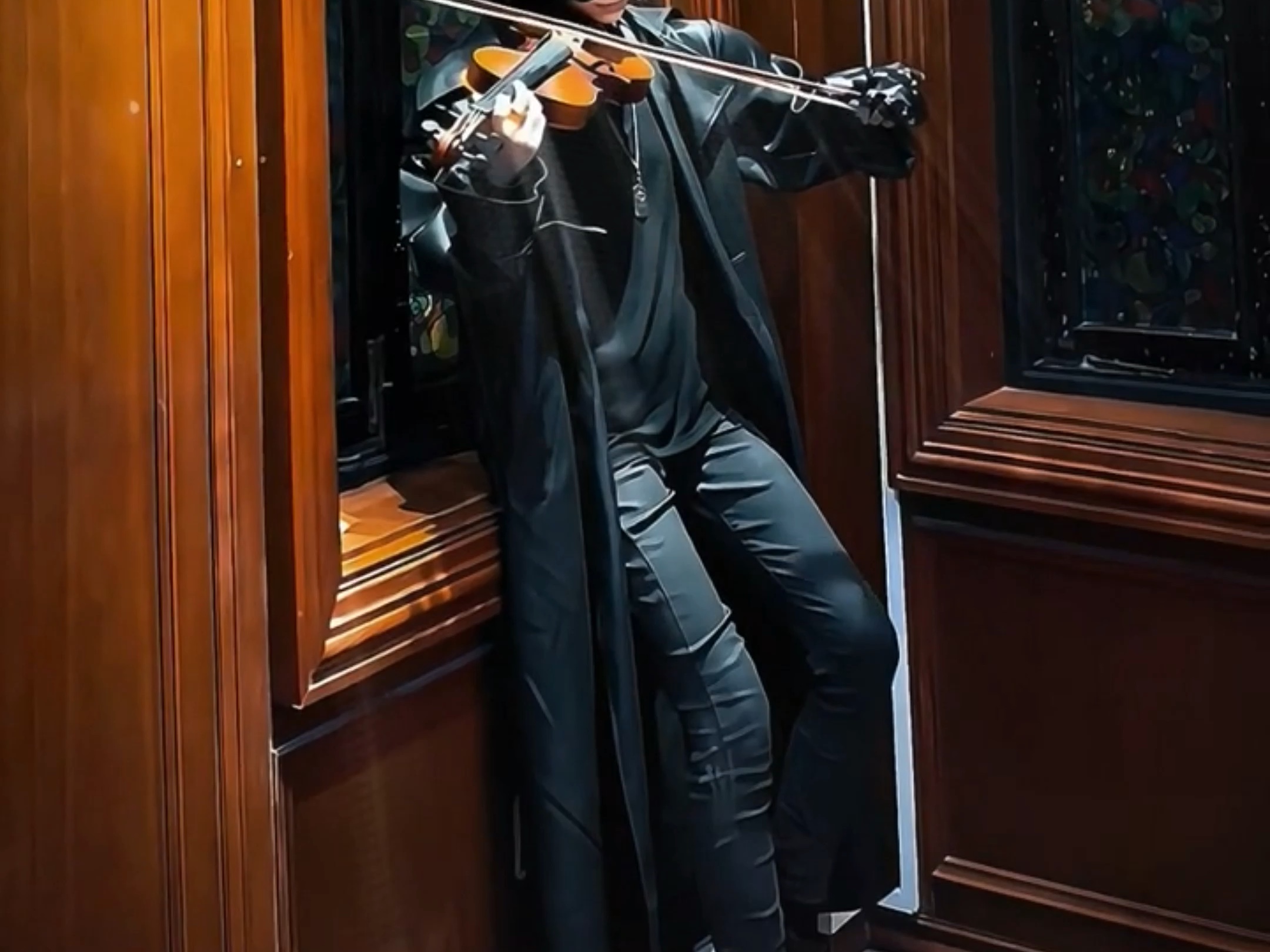 黑瞎子拉小提琴