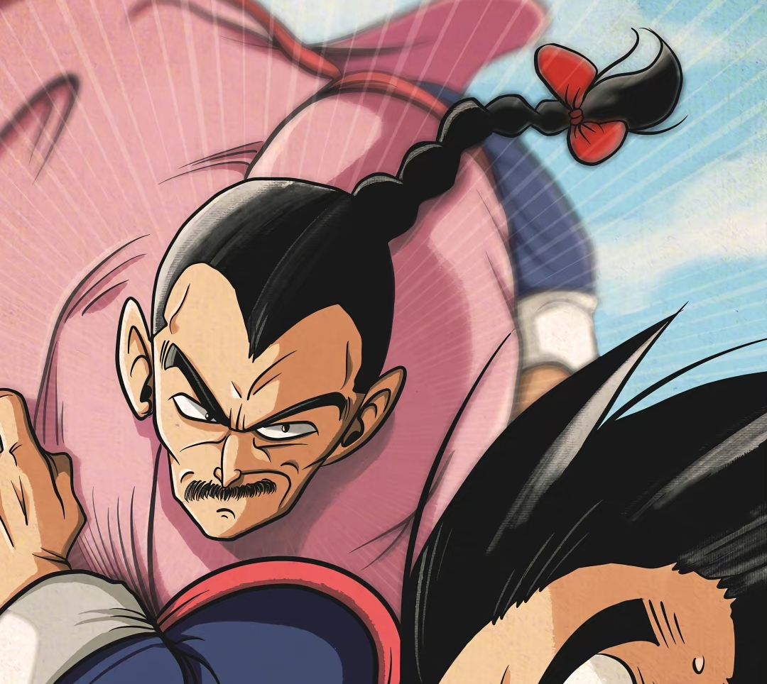 当时桃白白出场的时候压迫感满满,龙珠也从搞笑风格转变成热血风