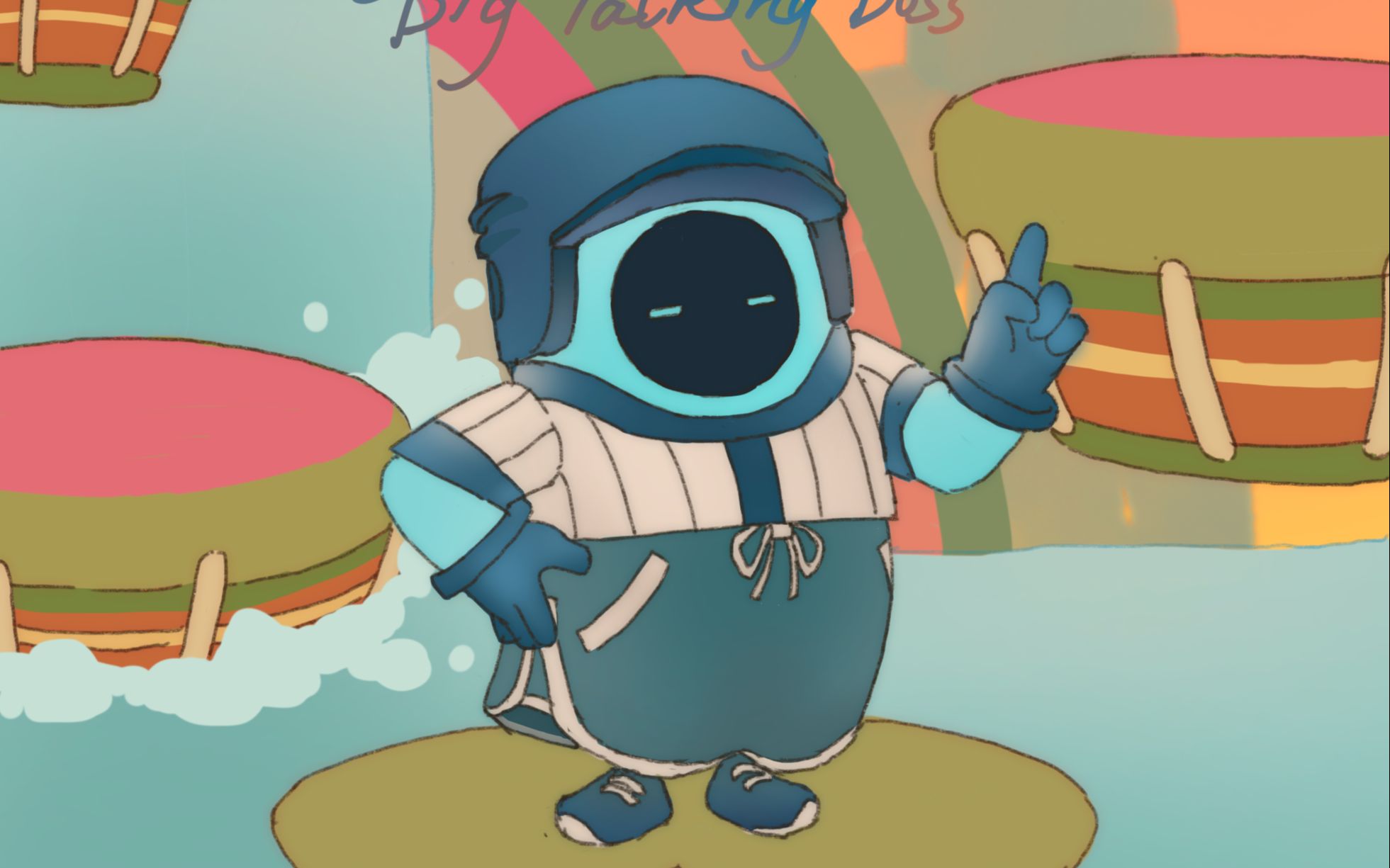 【糖豆人一周年快乐!】画了个糖豆头像