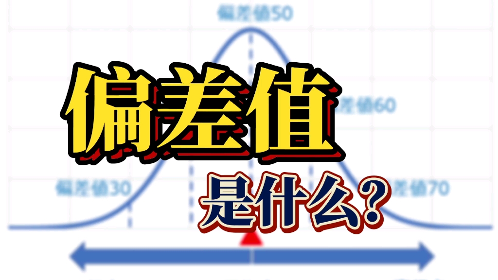 日本经常说的“偏差值”,到底是什么?哔哩哔哩bilibili