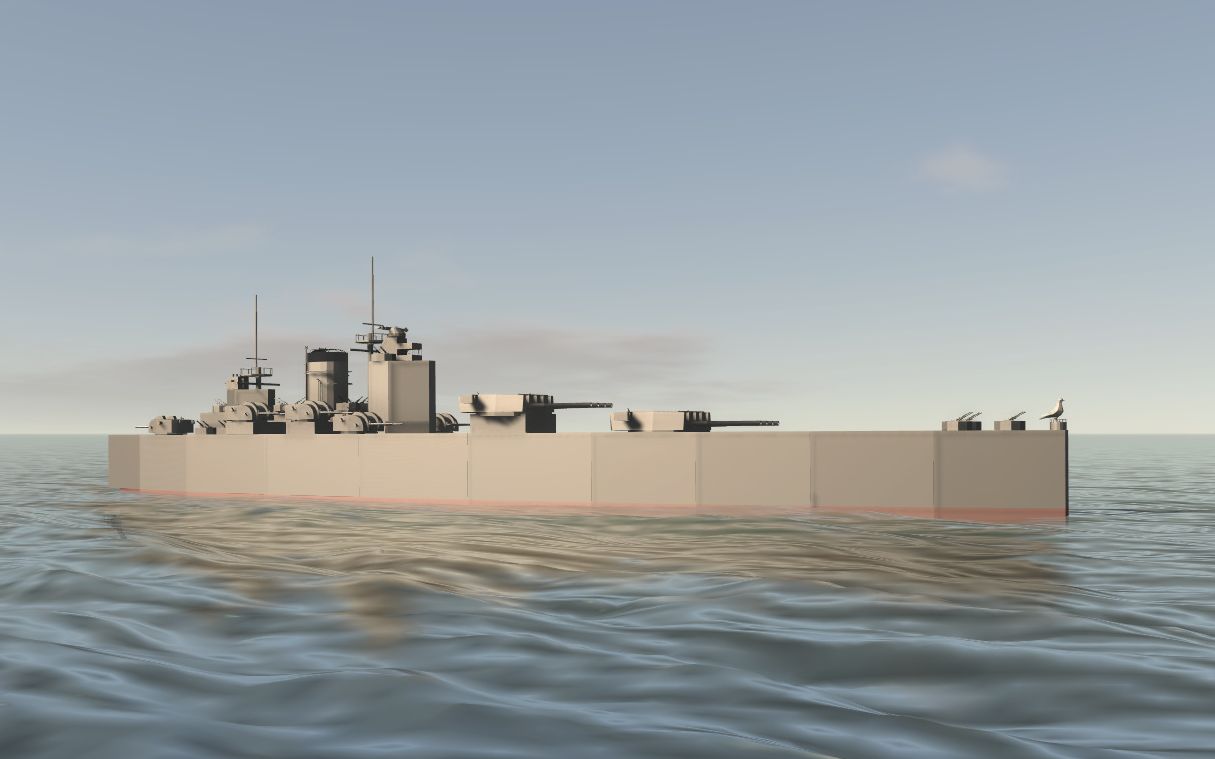 navalart高速袖珍版纳尔逊级战列舰30节航速和14英寸舰炮的高效组合