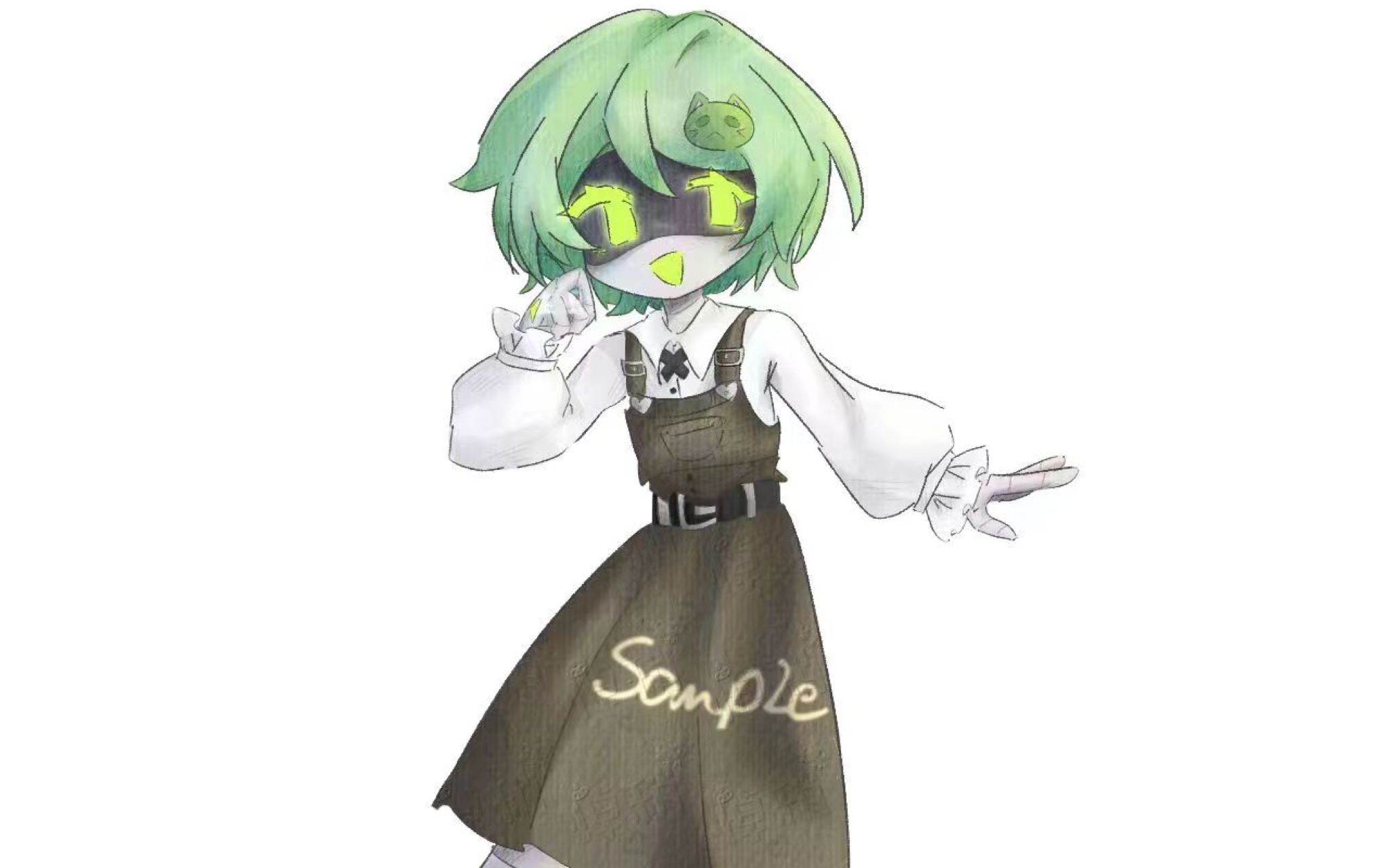 「无机杀手」绘画过程《绿发少女初登场!》