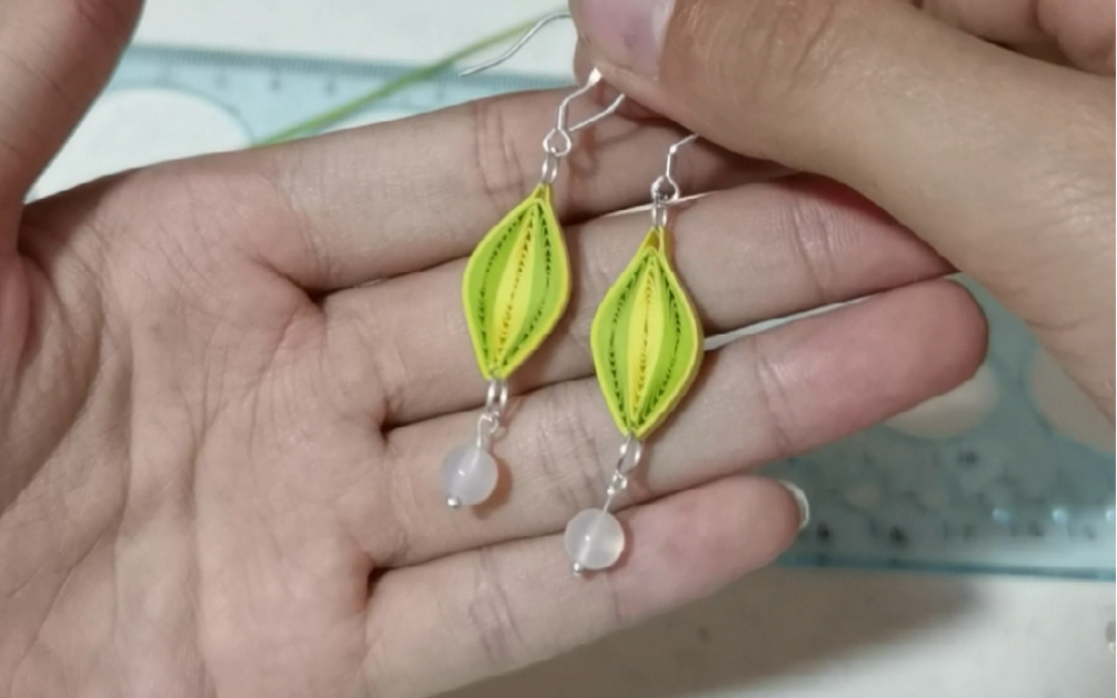 活动  挑战衍纸耳环100款之001.