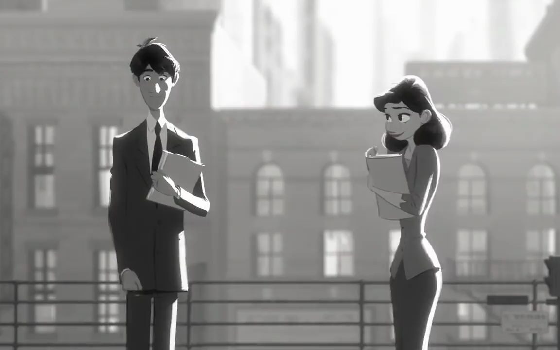 [图]迪士尼治愈短片推荐《paperman(纸人）》