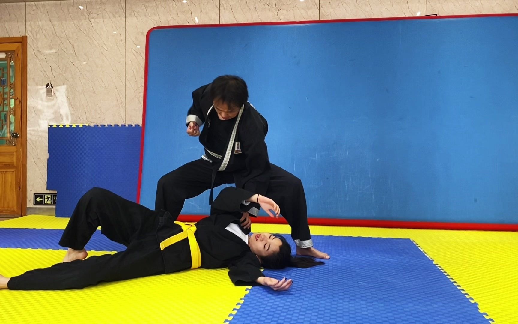 两种韩合摔法,故新会【韩式合气道教学】大结局 基本功14-15 202104c