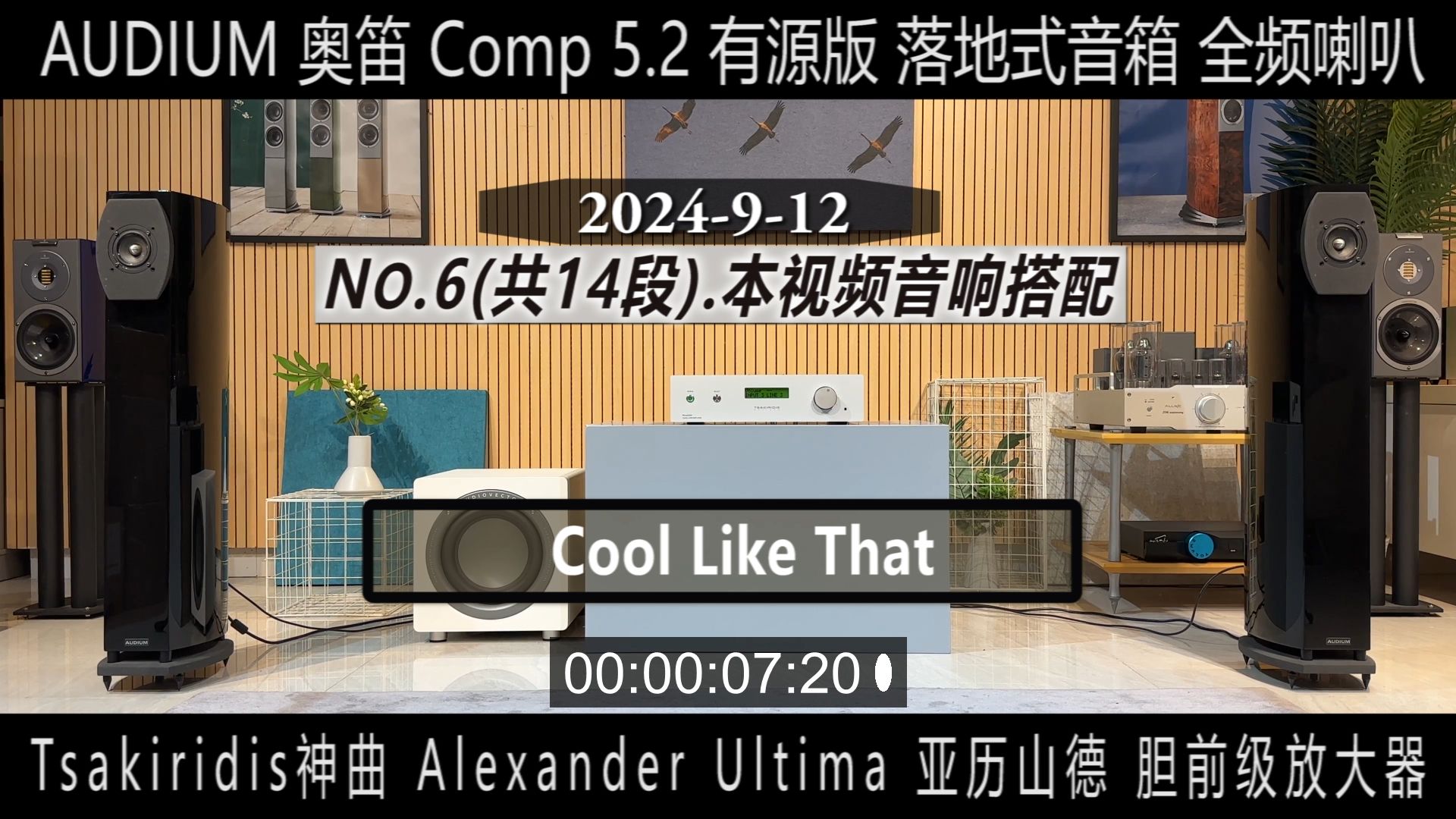 614 希腊Tsakiridis神曲 Alexander Ultima亚历山德胆前级+AUDIUM奥笛 Comp 5.2全频喇叭音箱有源哔哩哔哩bilibili