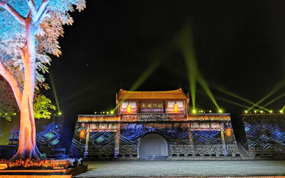 大鹏所城灯光秀