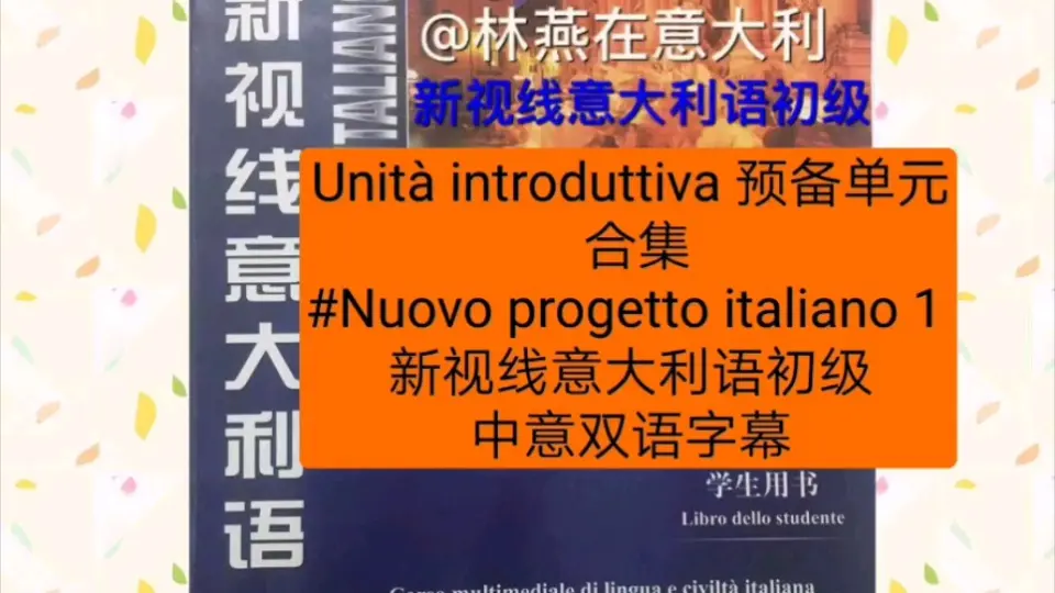 Unita` 7 Al supermercato 在超市Il nuovo facile facile A1  意大利语初级教程中意双语字幕_哔哩哔哩_bilibili