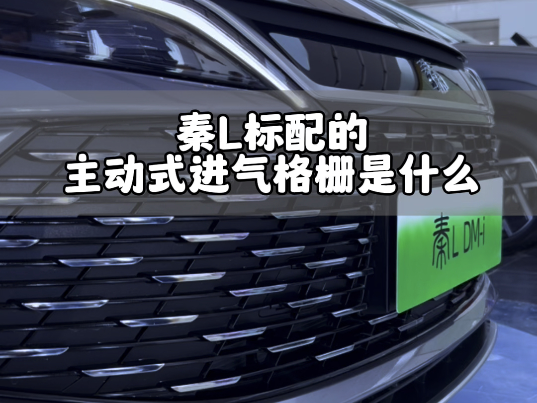 比亚迪秦L主动闭合进气格栅演示!降低风阻的秘密武器?哔哩哔哩bilibili