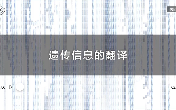 【生物学必修2】遗传信息的翻译多肽链蛋白质的合成核糖体遗传与进化新人教版新教材部编版统编新课改版高中202019新高考新课标正课讲解网课哔哩哔...