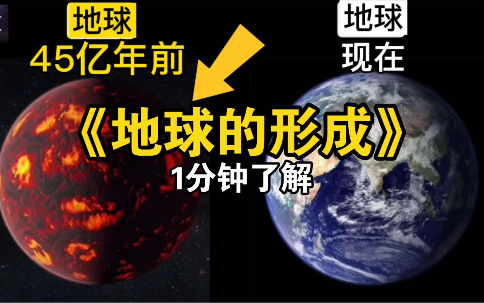 [图]第7集《1分钟了解宇宙的运行》：地球演化史！地球有多渺小？地球是怎么形成的！