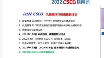 2022 CSCO指南会 乳腺专场